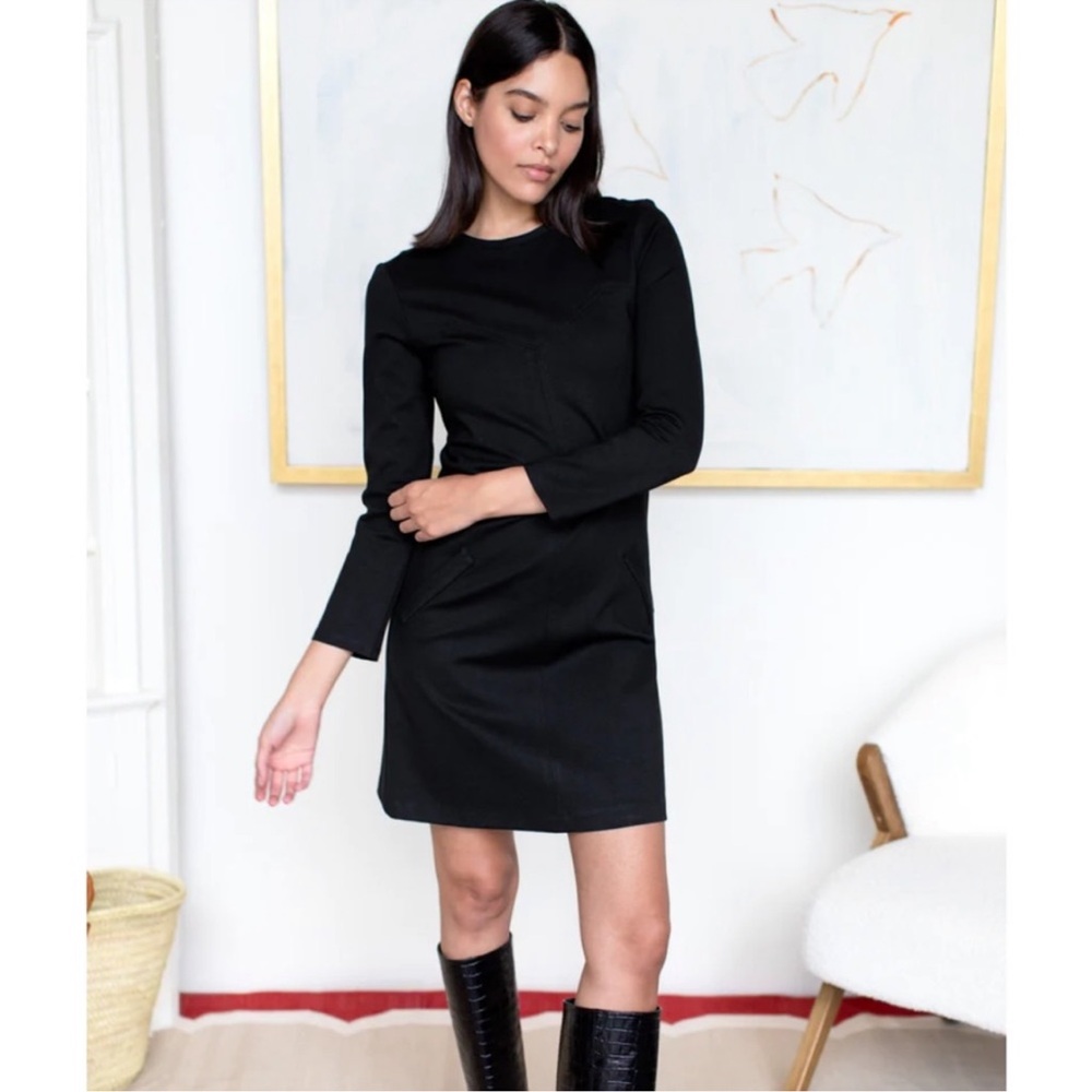 Emerson Fry Black Long Sleeve Dress Ponte size xs